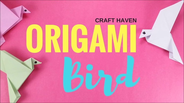 Origami Bird Easy Tutorial - Step by Step Tutorial On How To Make A Paper Bird - #origami animal