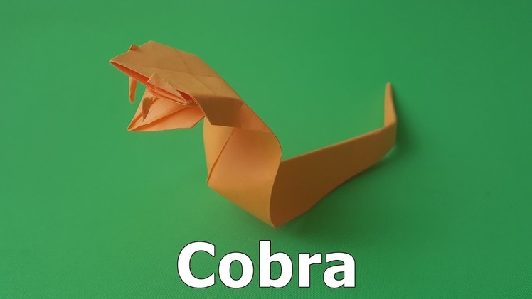 Origami Snake - Cobra (How to make)