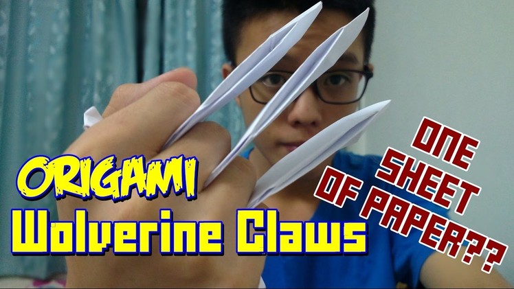 Origami Wolverine Claws Tutorial - Easy - How to - Instructions