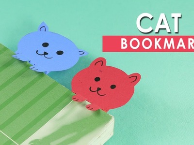 Paper Cat Bookmarks - Very Simple DIY Crafts for Kids