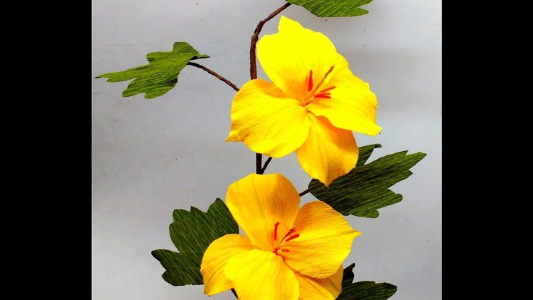 Paper Flowers Fremontia (flower # 124)