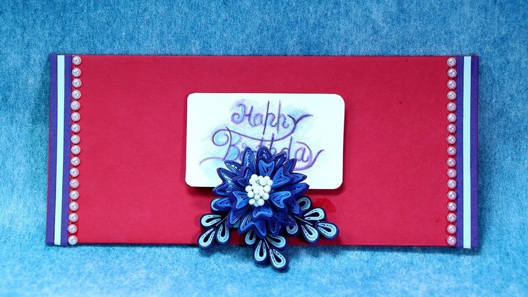 Paper Ornamental Quilling Envelope - How to Docorate Birthday Envelope