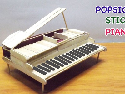 Popsicle Stick Crafts | DIY Miniature Piano - Easy steps