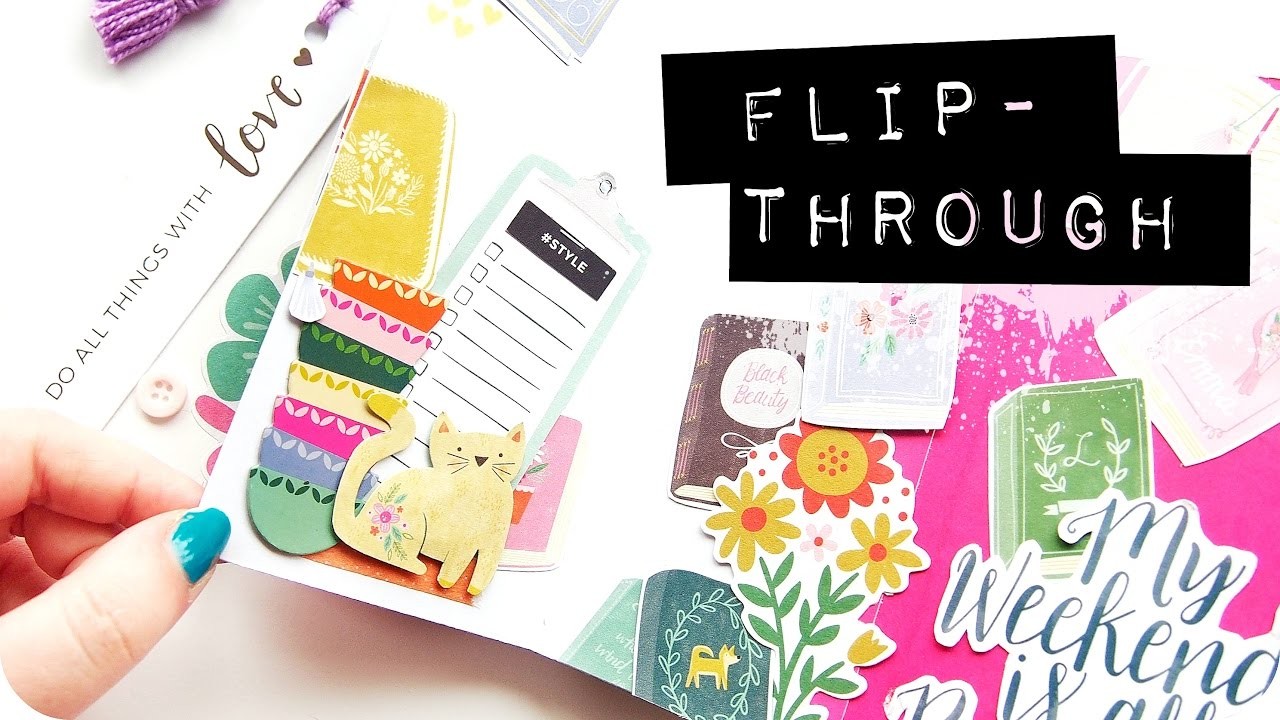 Reading Journal | Flip-Thru | DIY Mini Album Made From One Piece of Paper!