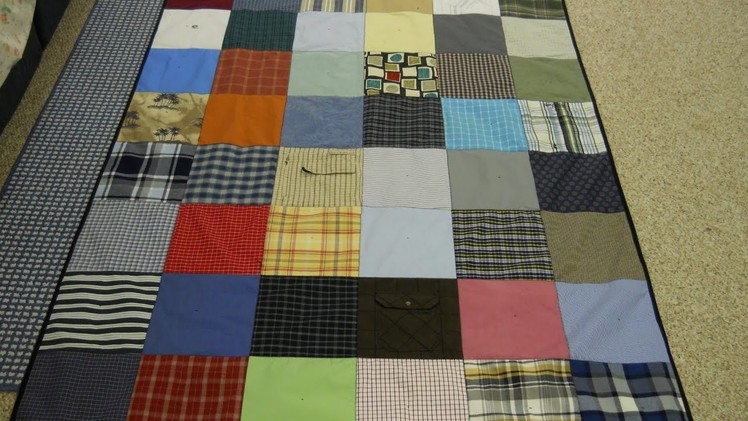 Scrappy Shirt Quilt Pt. 3: How To Bind The Quilt