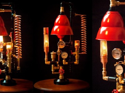 Steampunk DIY Industrial Pipe Lamp #6