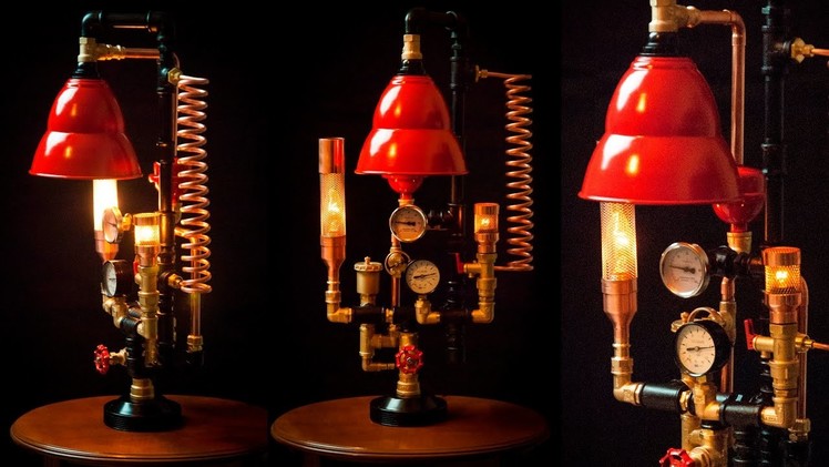 Steampunk DIY Industrial Pipe Lamp #6