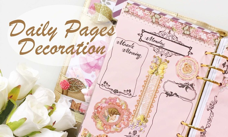 #4 April Daily Pages Decoration | Decorate with Me | Kikki.K Planner