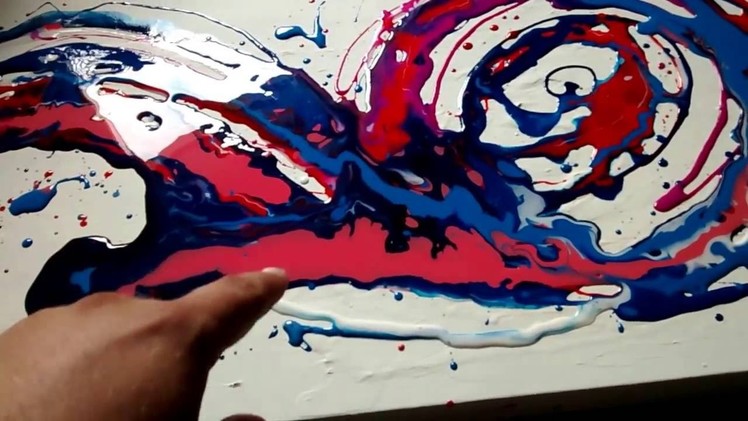 Acrylic Pouring Method by Joel Seguin