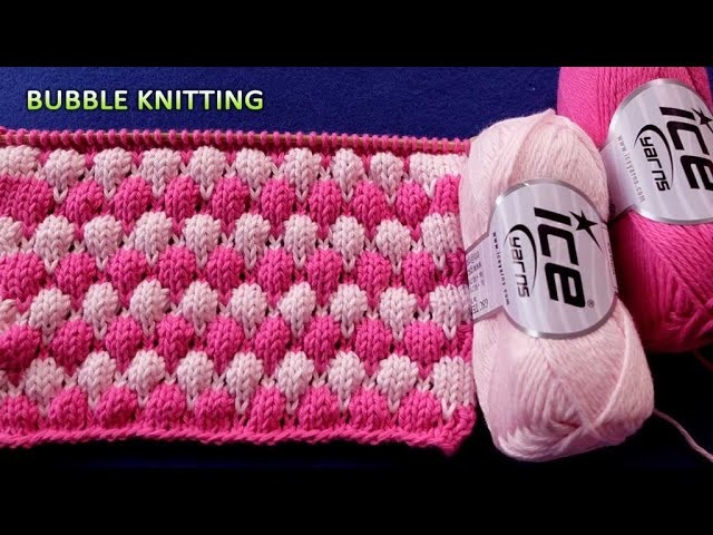 Bubble Knitting | 2 Color Pattern