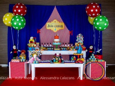 Circus birthday party decorating idea