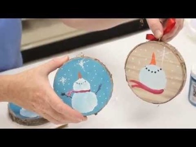 Crankin' Out Crafts -ep453 Snowman On Wood Coaster