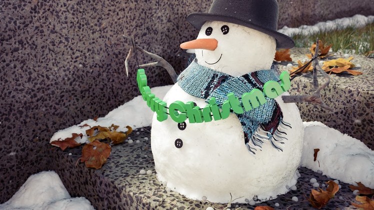 Create a Cute Snowman in Blender