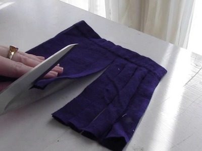 Cut a Fringe from an old Shirt Sleeve