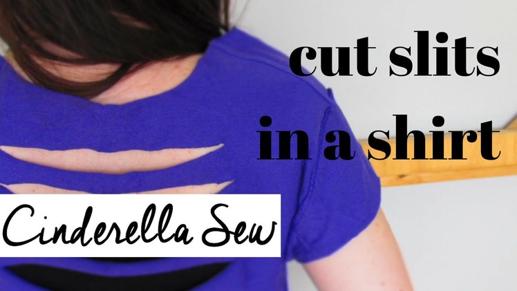 Cut slits in a tshirt - Make cuts in the back of a t-shirt - Easy Cutting DIY Tee Shirt Tutorials
