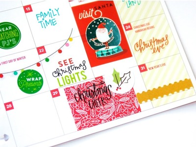 December Monthly Bucket List {Happy Planner™ Style + all Happy Planner™ stickers}