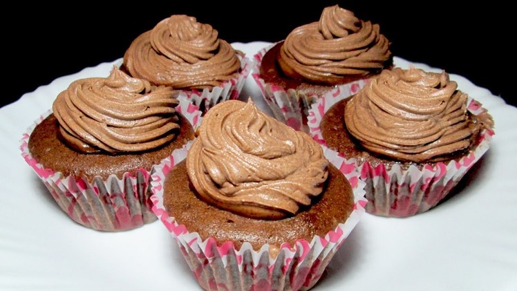 Easy Chocolate Cupcake - Pressure cooker cupcake recipe - Cupcake in Microwave