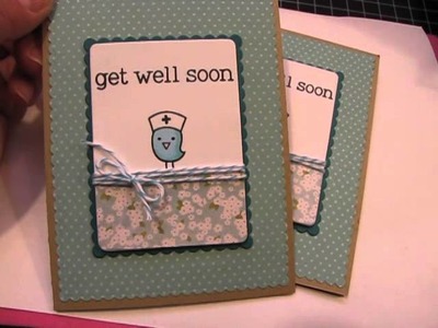 Get Well Soon Cards using Lawn Fawn Stamps