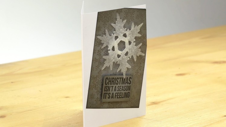 Hack - Christmas cards from leftover plastic