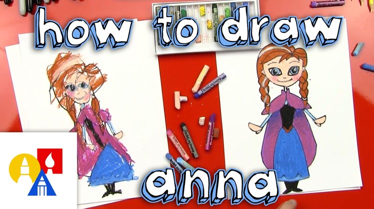 How To Draw Anna from Frozen (for young artists)