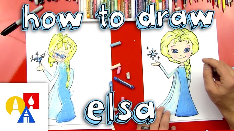 How To Draw Elsa From Frozen