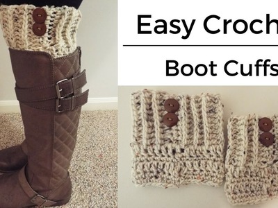 How To | Easy Crochet Boot Cuffs