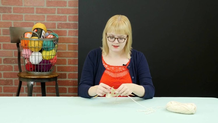 How to Knit One Row Button Holes