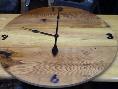 How to make a 30'' wood wall clock