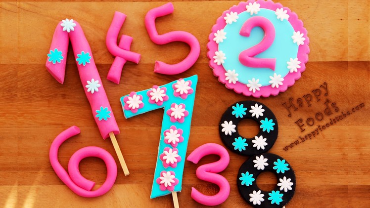 How to Make Fondant Numbers for Birthday Cake | HappyFoods