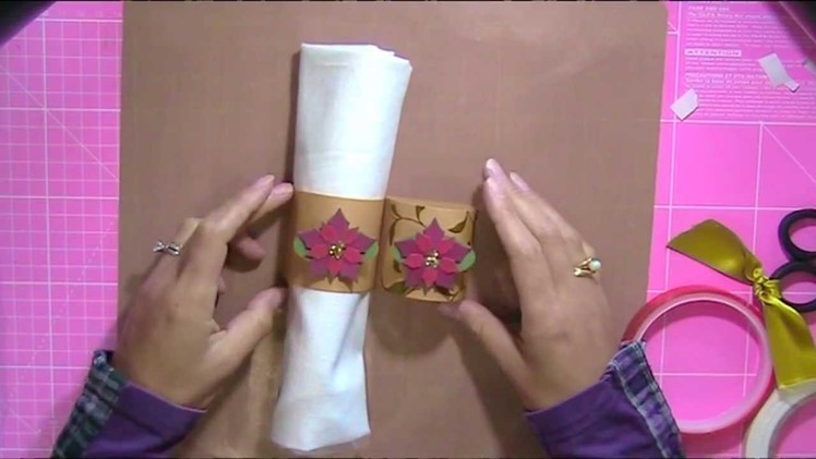 How to Make Your Own Napkin Rings & Place Cards for Christmas - Please Share to Facebook :-)