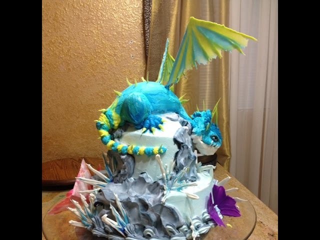 How To Train Your Dragon Cake- Cake Decorating- How To
