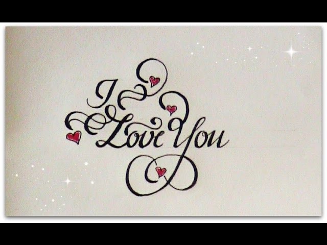 Hello :) In this video I want to show you how to write "I love you&q...
