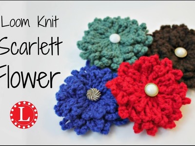 Loom Knit Flower - The Scarlett
