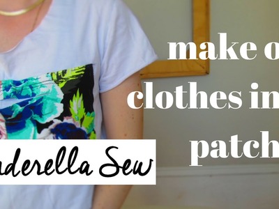Make a patch - Recycle old clothing and sew a patch onto the front of a shirt - Easy DIY Tutorial