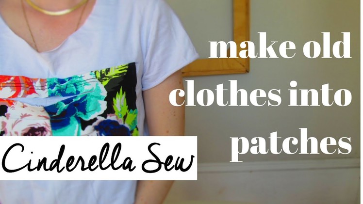 Make a patch - Recycle old clothing and sew a patch onto the front of a shirt - Easy DIY Tutorial