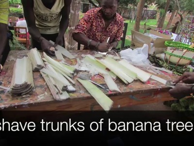 Making banana paper