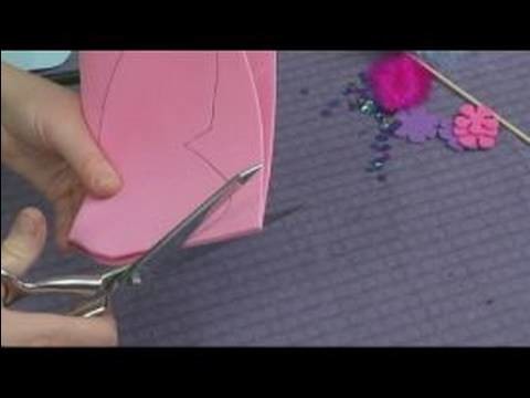 Making Foam Masks for Kid's Crafts : Cutting Foam for a Butterfly Mask