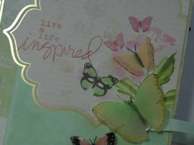 Mini Album using Butterfly Garden by DCWV