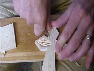 My Chip Carving - 123, Chip carving a simple cross