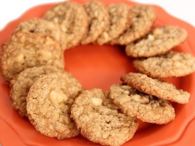 Oatmeal Almond White Chocolate Chip Cookies - Laura Vitale - Laura in the Kitchen Episode 587