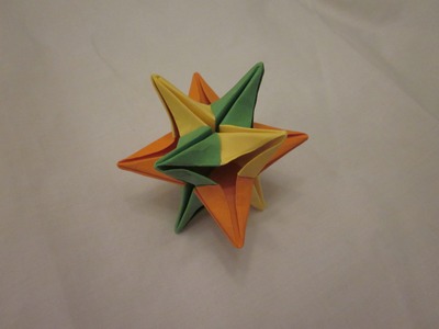 Origami Omega Star Tutorial! (Modular) [HD]