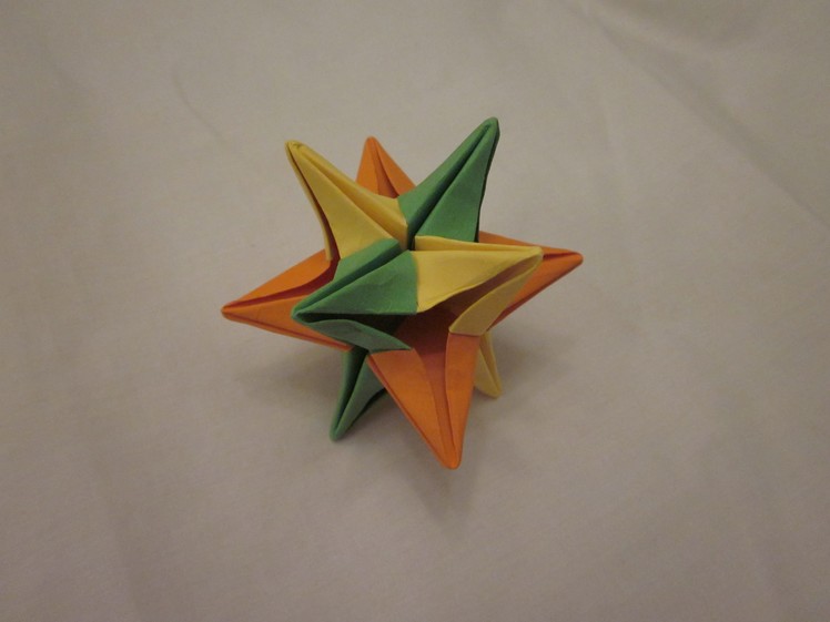 Origami Omega Star Tutorial! (Modular) [HD]