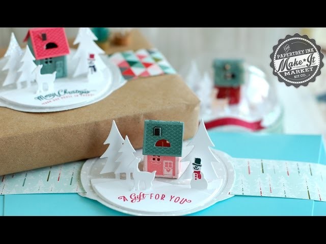 Papertrey Ink Make It Market: Tinsel & Tags Holiday House die
