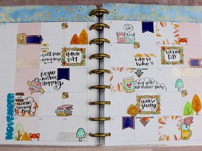 Plan with me|Happy Planner|stamping & Stickers