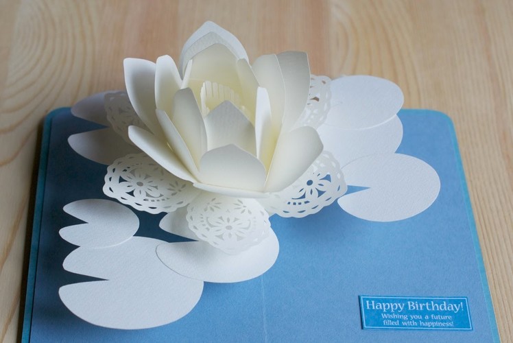 Pop-up card【スイレン2016】-water lily 2016-