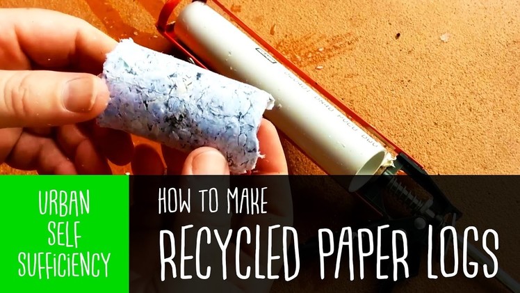 Simple Fire Briquettes from Recycled Paper. How To [OLD]