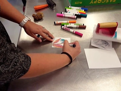 Styrofoam Printing with Markers