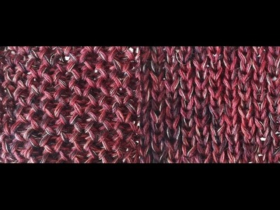 벌집무늬뜨기(뒤가겉뜨기)-stricken"honeycomb stitch" back is knit stitch