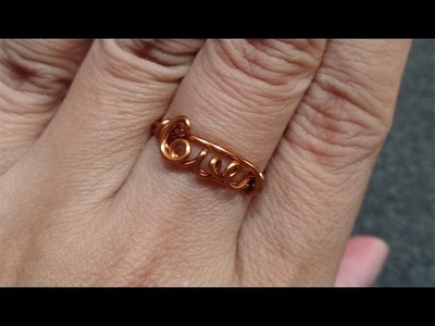 Tutorial letters "Love" ring - How to make wire jewelery