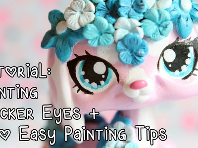 Tutorial: Painting sticker eyes + a few easy painting techniques for LPS customs